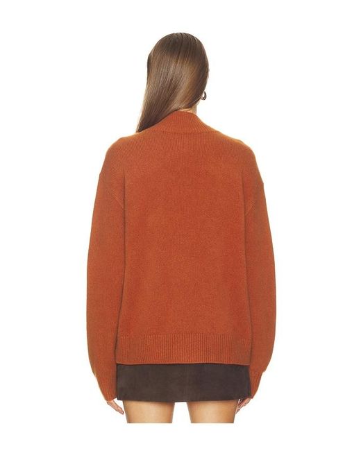 SRG Orange Doris Cashmere V-Neck Sweater
