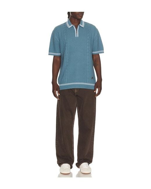 Malbon Blue Navarro Polo for men