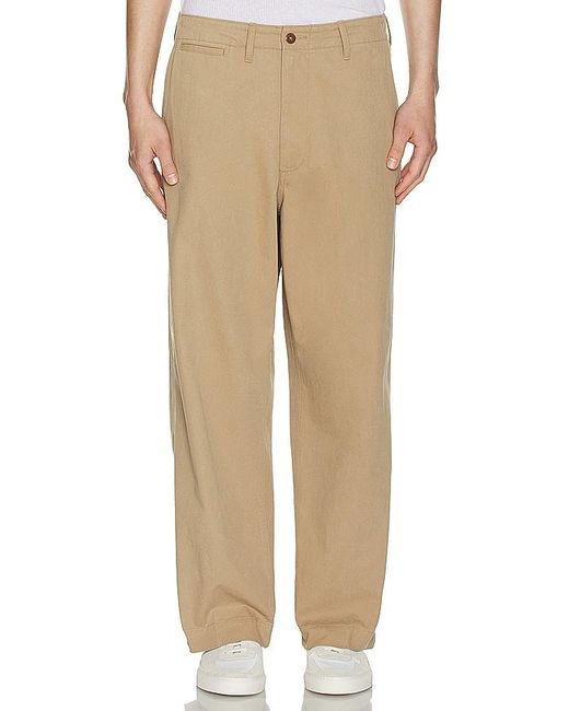Beams Plus Natural Mil Trousers Twill for men