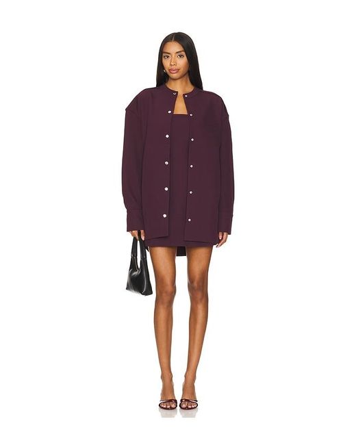 SER.O.YA Purple Ali Heavy Crepe Shacket