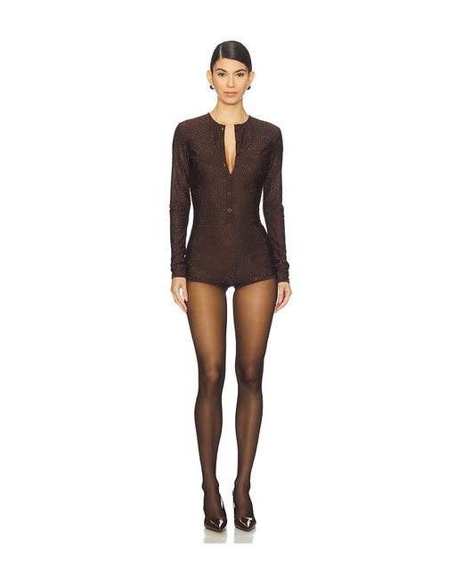 CULTNAKED Brown Good Girl Romper