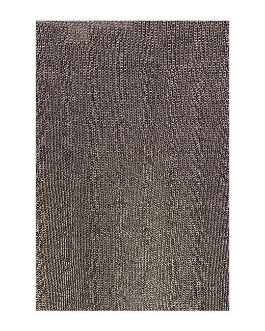 SER.O.YA Brown Esmerelda Metallic Knit Top