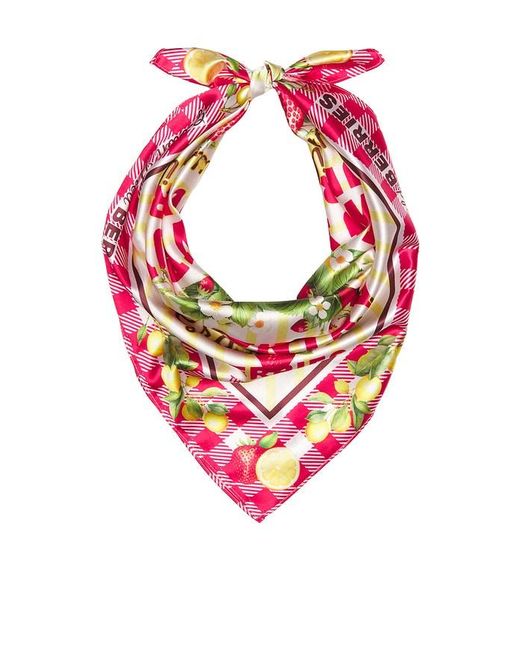 Pañuelo Sedoso Cowboy Country Grown Wild Berries En Color Rosado Talla The Laundry Room de color Pink