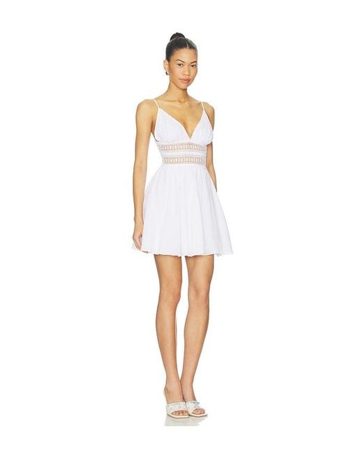 Poupette White Emilie Mini Dress
