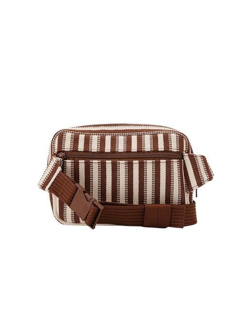 BEIS Brown The Summer Stripe Belt Bag