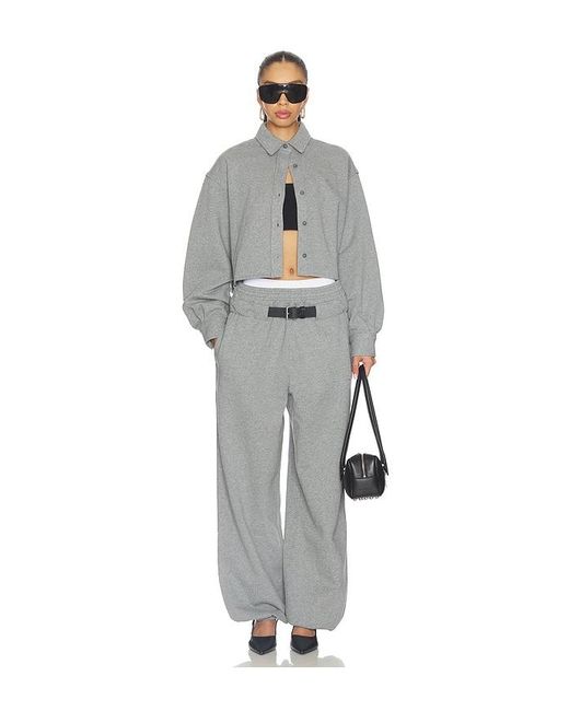 Alexander Wang Gray Belted Sweatpant