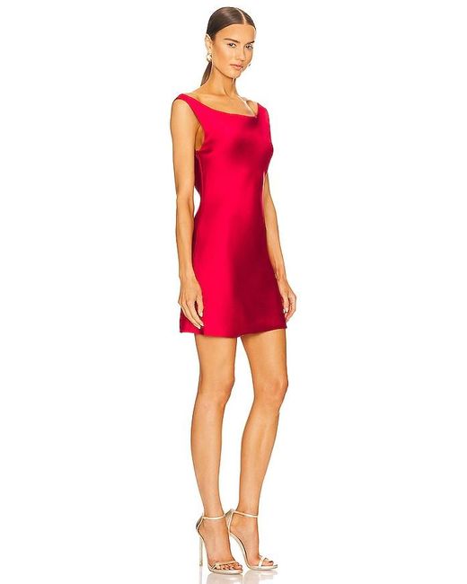 Norma Kamali Red Maria Mini Dress