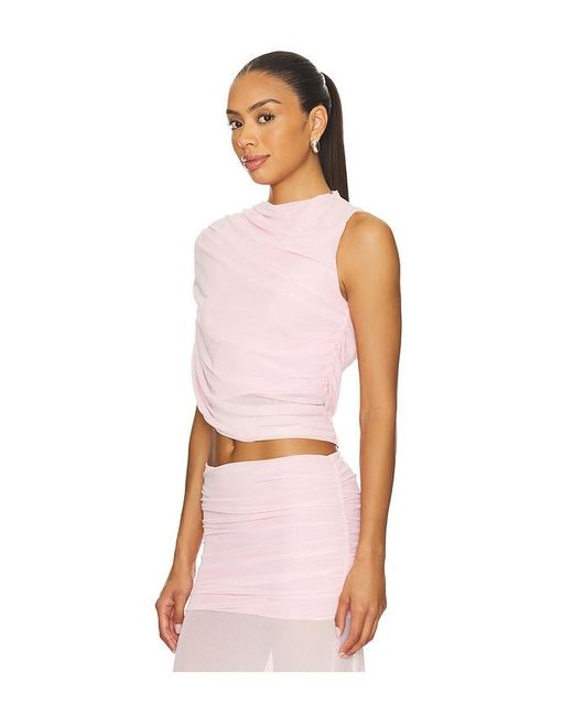 Amanda Uprichard Pink X Revolve Leo Top