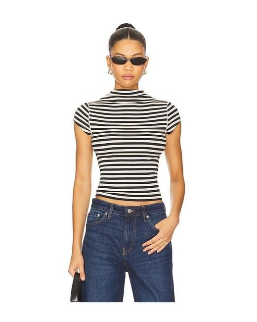 Free People Blue X We The Free Lola Tee Stripe