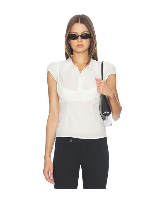 Miaou White Hudson Top