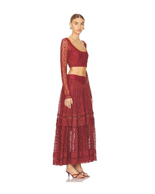 Free People Red Arcana Set