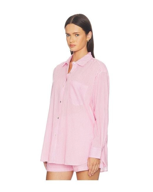 Seafolly Pink Stripe Shirt