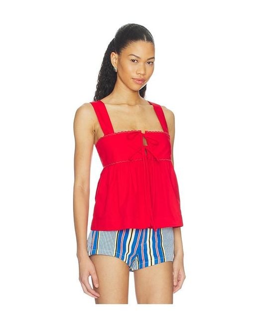 Ciao Lucia Red Ander Top