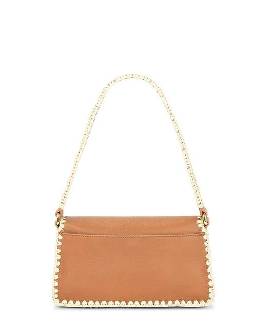 Rebecca Minkoff Berkley ラフィア付きフラップショルダー White
