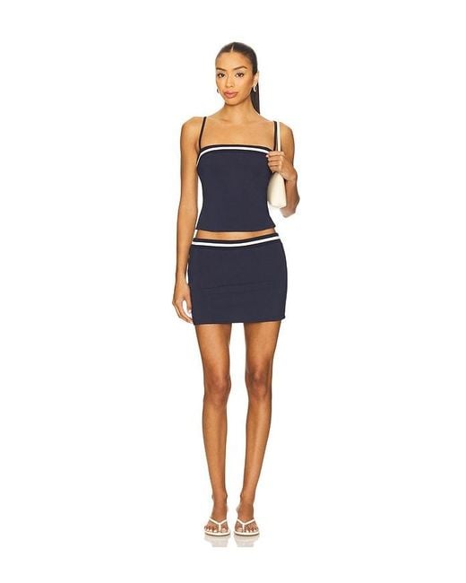 SNDY'S Blue X Revolve Varsity Top