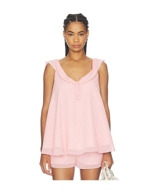 Amanda Uprichard Pink Polly Top