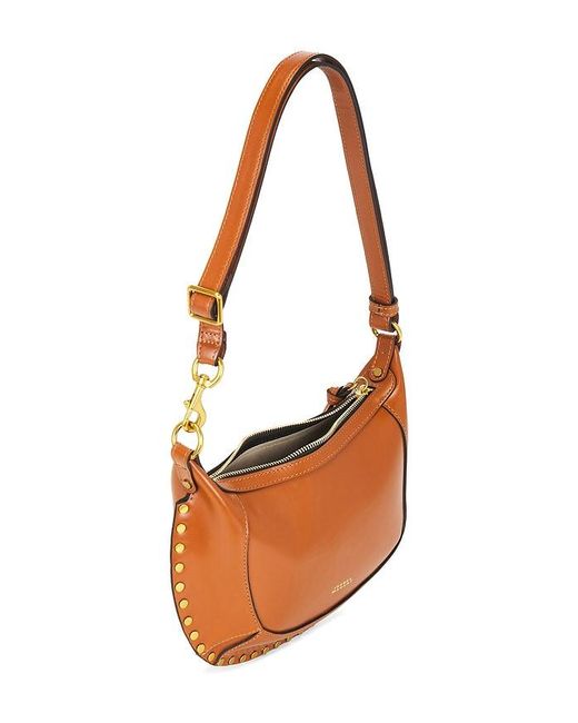 Isabel Marant Brown Oskan Moon Crossbody Bag