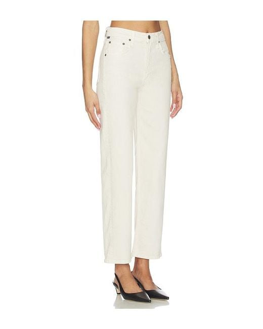 Citizens of Humanity White Palma Straight Jeans