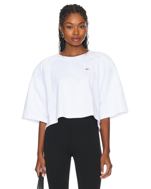 Fiorucci Cropped Padded T-shirt White