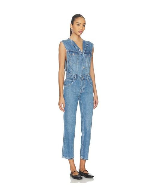 Free People Blue X We The Free All You Need Denim Coverall