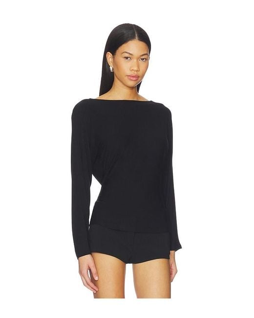 EB DENIM Black Zinnia Long Sleeve Top