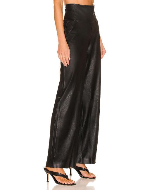 Commando Faux Leather Wide Leg Pant in 