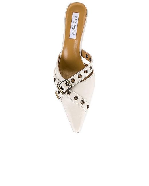 Tony Bianco White Savoir Mule