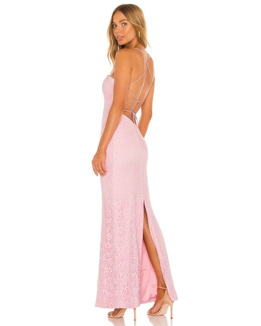 MAJORELLE Pink Bellamira Gown