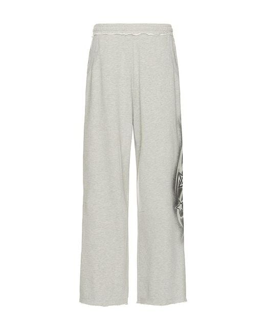 Jaded London White Shooting Star Monster Joggers for men