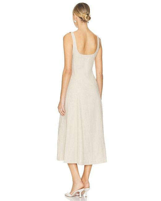 Tularosa White Carley Midi Dress