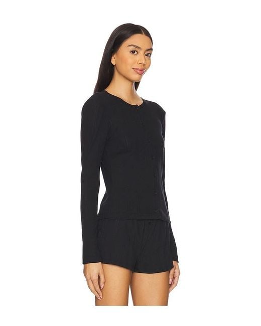 Cou Cou Intimates Black The Cardigan