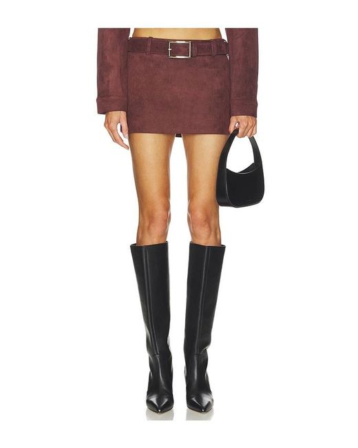 Nakedvice Multicolor The Martha Faux Suede Skirt