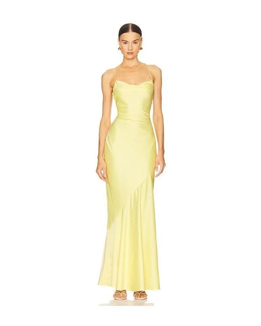 Nookie Yellow Entice Drape Gown