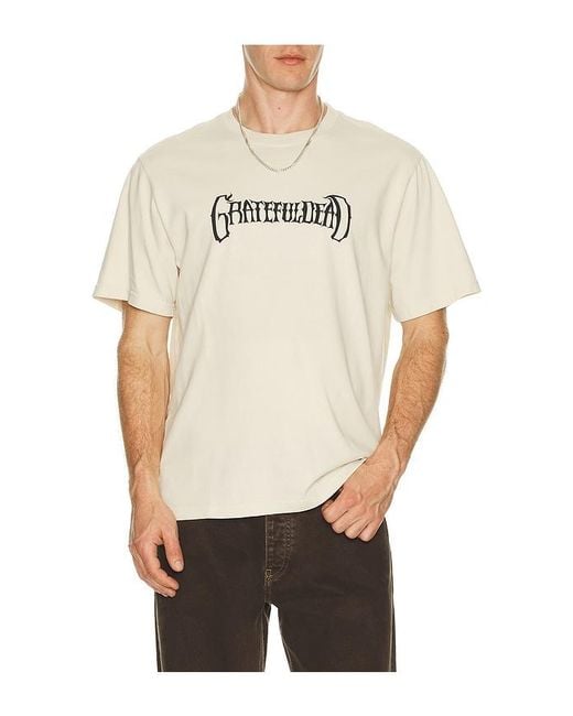 Malbon Natural X Grateful Dead Bermuda Tee for men