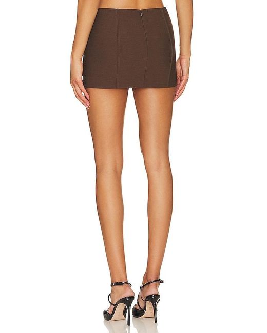 Camila Coelho Brown Inez Mini Skirt