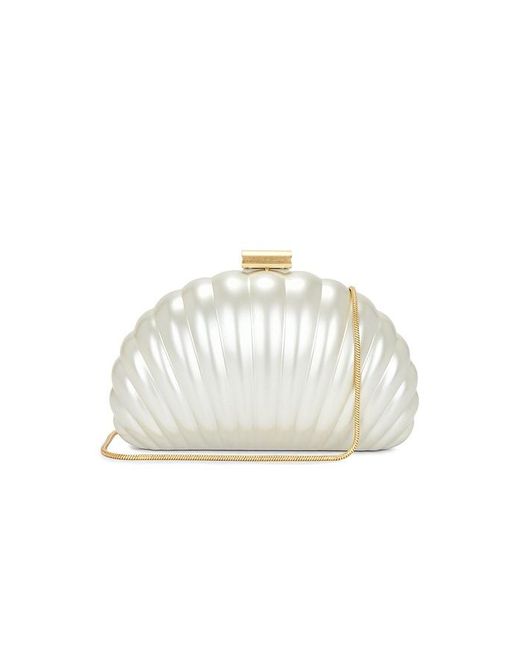 Jonathan Simkhai White Monet Pearlized Shell Clutch