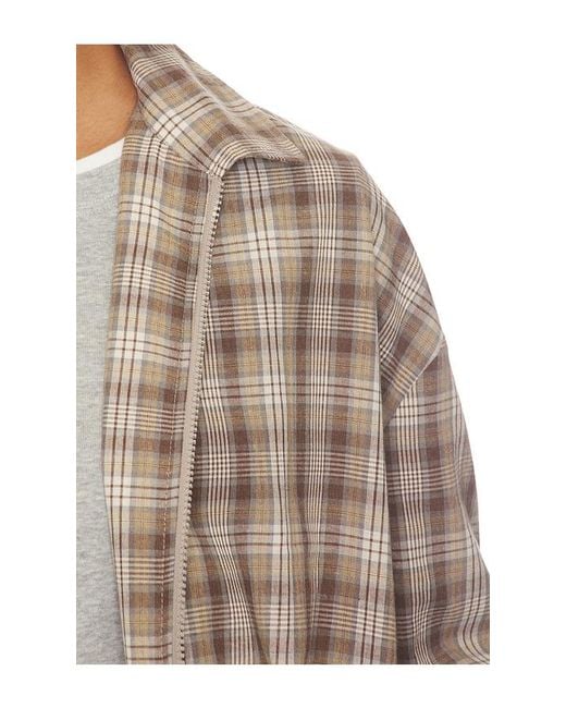 LNA Brown Vivienne Zip Up Jacket