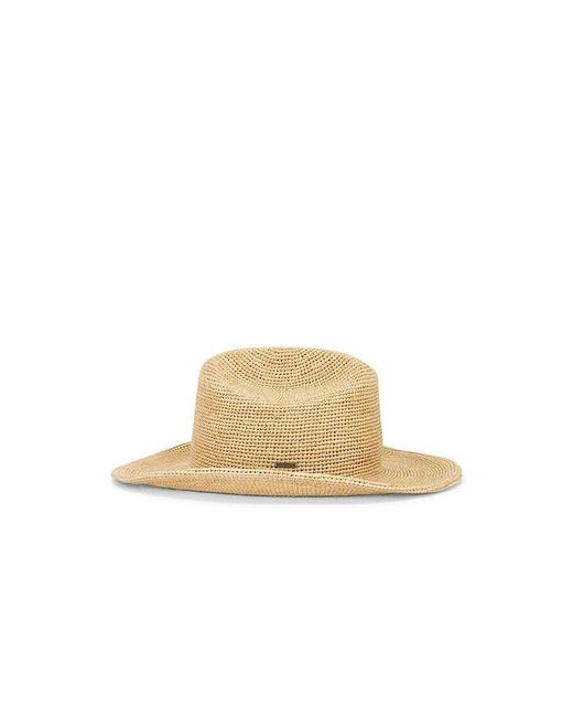 Brixton Natural Odessa Straw Packable Cowboy Hat