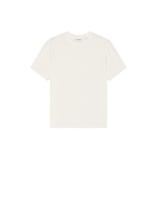FRAME Natural Light Cotton Tee for men