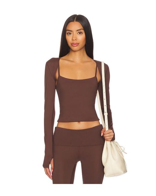 Loungewell Light Tate Shrug En Color Marrón Talla (También En M, S, Xl, Xs) WellBeing + BeingWell de color Brown