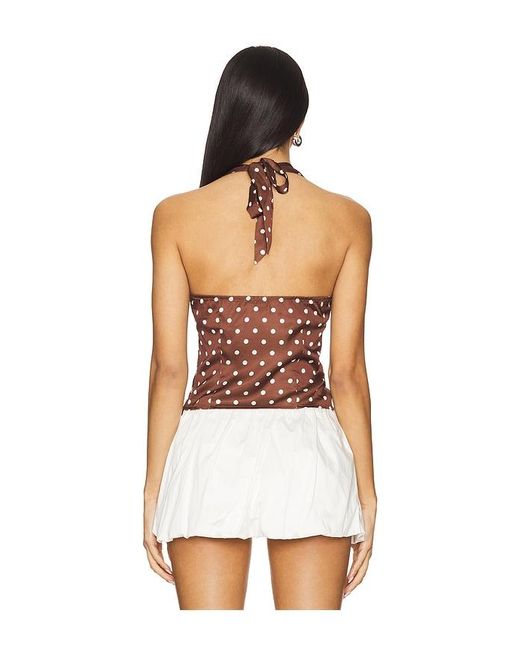 MORE TO COME White Vivan Halter Top