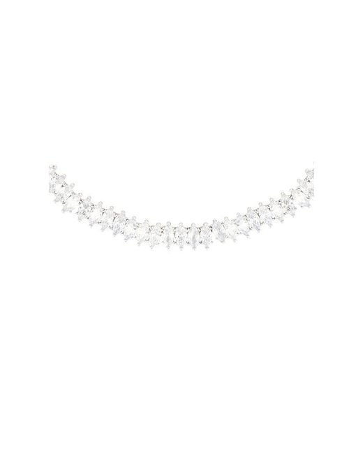 Eddie Borgo White Marquise Riviera Necklace