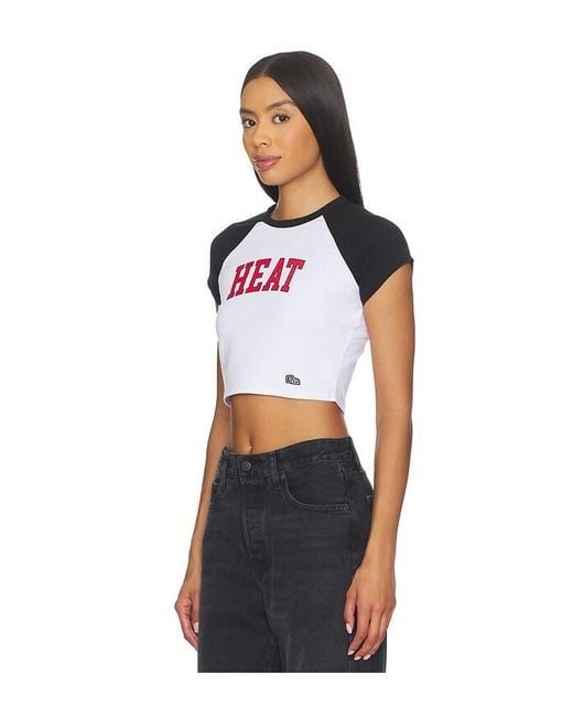 Hype and Vice Miami Heat Homerun クロップTシャツ Blue