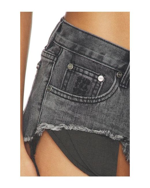 One Teaspoon Blue Micro Dukes Low Waist Denim Shorts