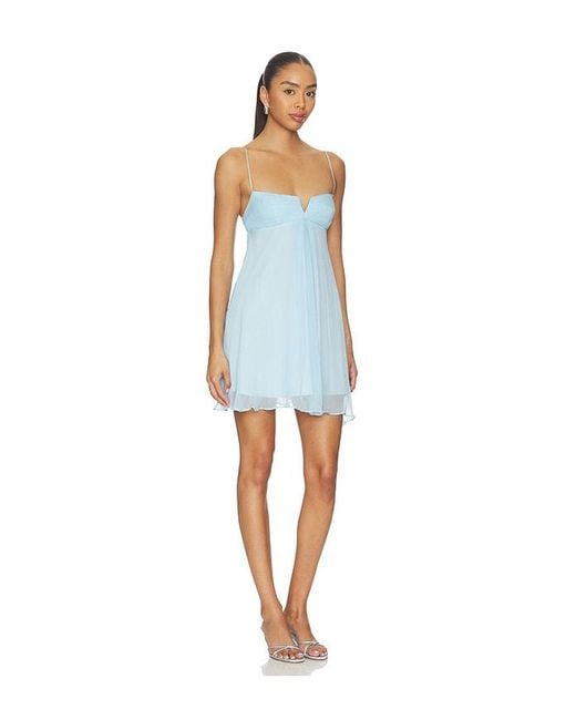 Amanda Uprichard Blue Allison Dress
