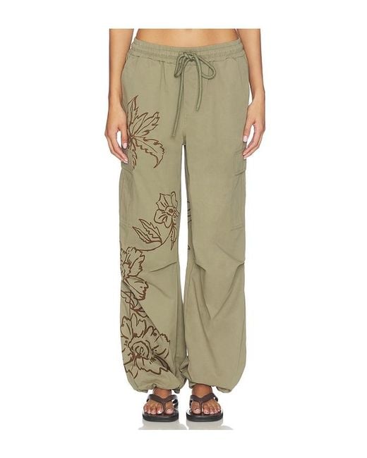 Juliet Johnstone Green Cotton Parachute Pant