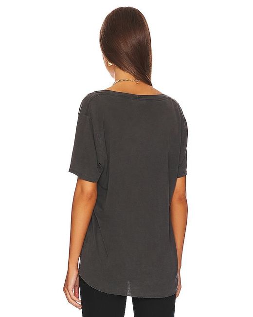Lauren Moshi Black Delara Crystal Biting Lip Top
