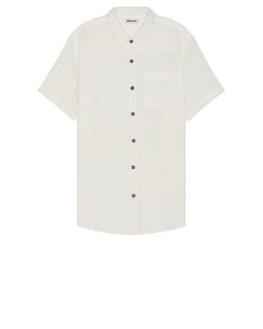 Rolla's White Bon Crepe Shirt for men