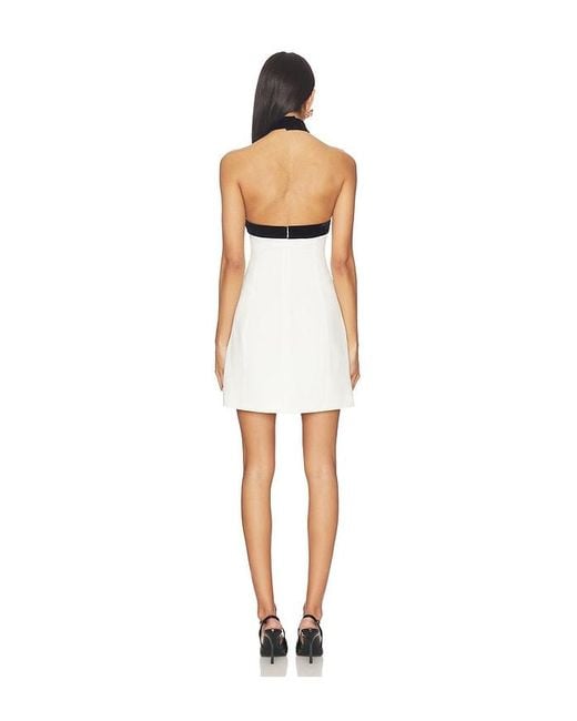 Jonathan Simkhai White Jolie Mini Dress With Neck Tie