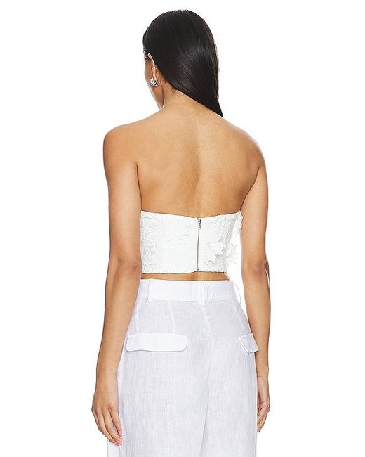 Bardot White Brias Bustier